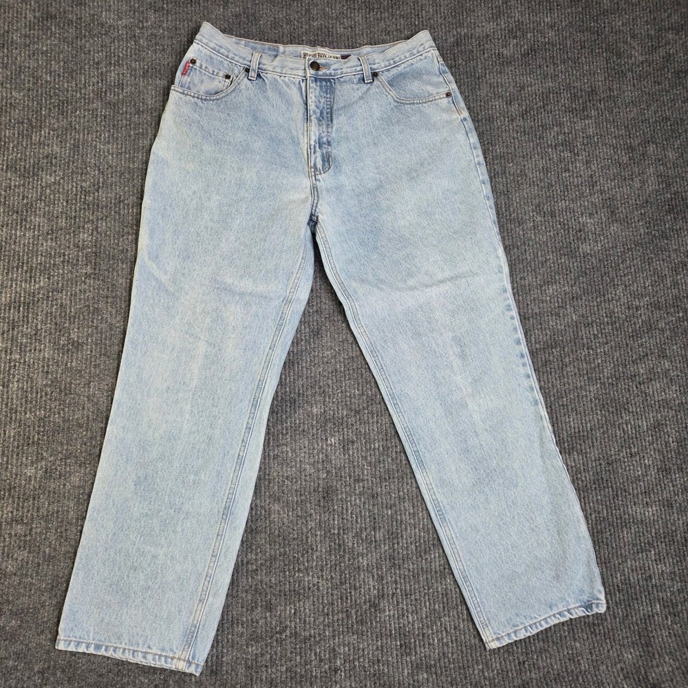 Bugle Boy Jeans Mens 36W 30L Light‎ Wash Straight Leg Denim Pants
